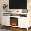 58 Wood Fireplace TV Stand with 18 Electric Fireplace