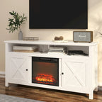 58 Wood Fireplace TV Stand with 18 Electric Fireplace