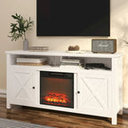 58 Wood Fireplace TV Stand with 18 Electric Fireplace