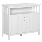 Sideboard Buffet Server Table with 2 Doors, Kitchen Storage Cabinet with Adjustable Shelves for Kitchen and Dining Room