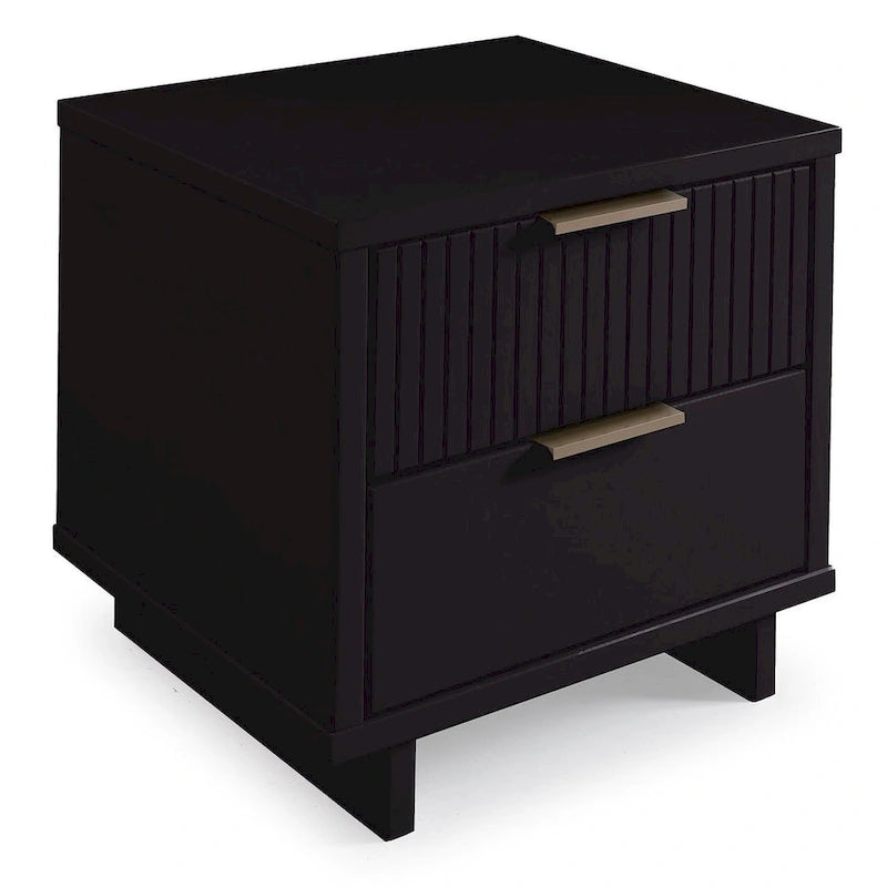 2.0 Modern 2 Drawer Nightstand