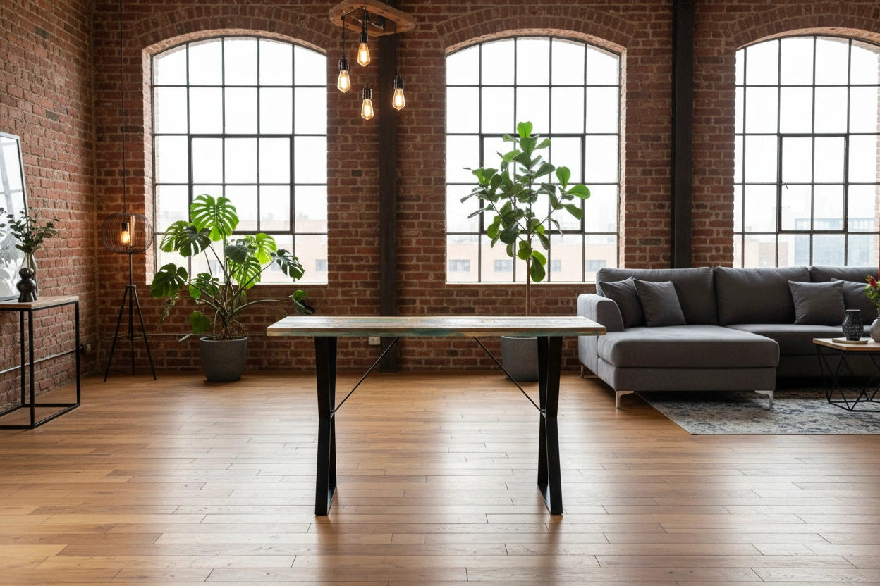 vidaXL Dining Table 47.2x23.6x29.9 Solid Reclaimed Wood - 47.2 x 23.6 x 29.9
