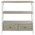 Pale Blue Storage Console Table - 33.9 x 15.2 x 34.8 - 34Wx15Dx35H