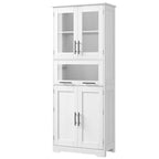 Tall Cabinet with Doors and Adjustable Shelf, Kitchen, Bathroom - N/A
